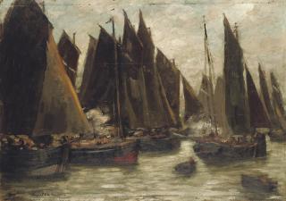 Rupert Charles Wulsten Bunny - Fishing boats, Étaples