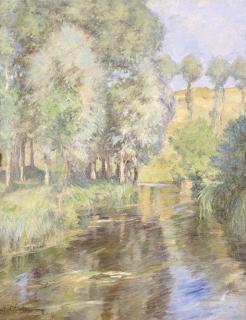 Rupert Charles Wulsten Bunny - French River Scene