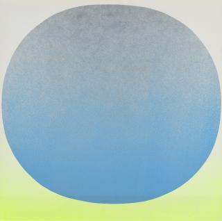 Rupprecht Geiger - Blauer Kreis auf gelb.