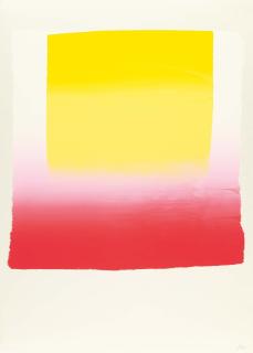 Rupprecht Geiger - Gelb vor moduliertem Rot/gelb – rot.