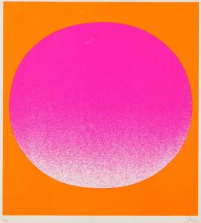 Rupprecht Geiger - leuchtrot kalt auf orange