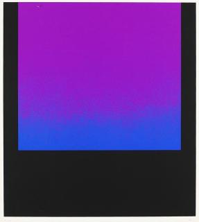 Rupprecht Geiger - Lila und blau auf schwarz