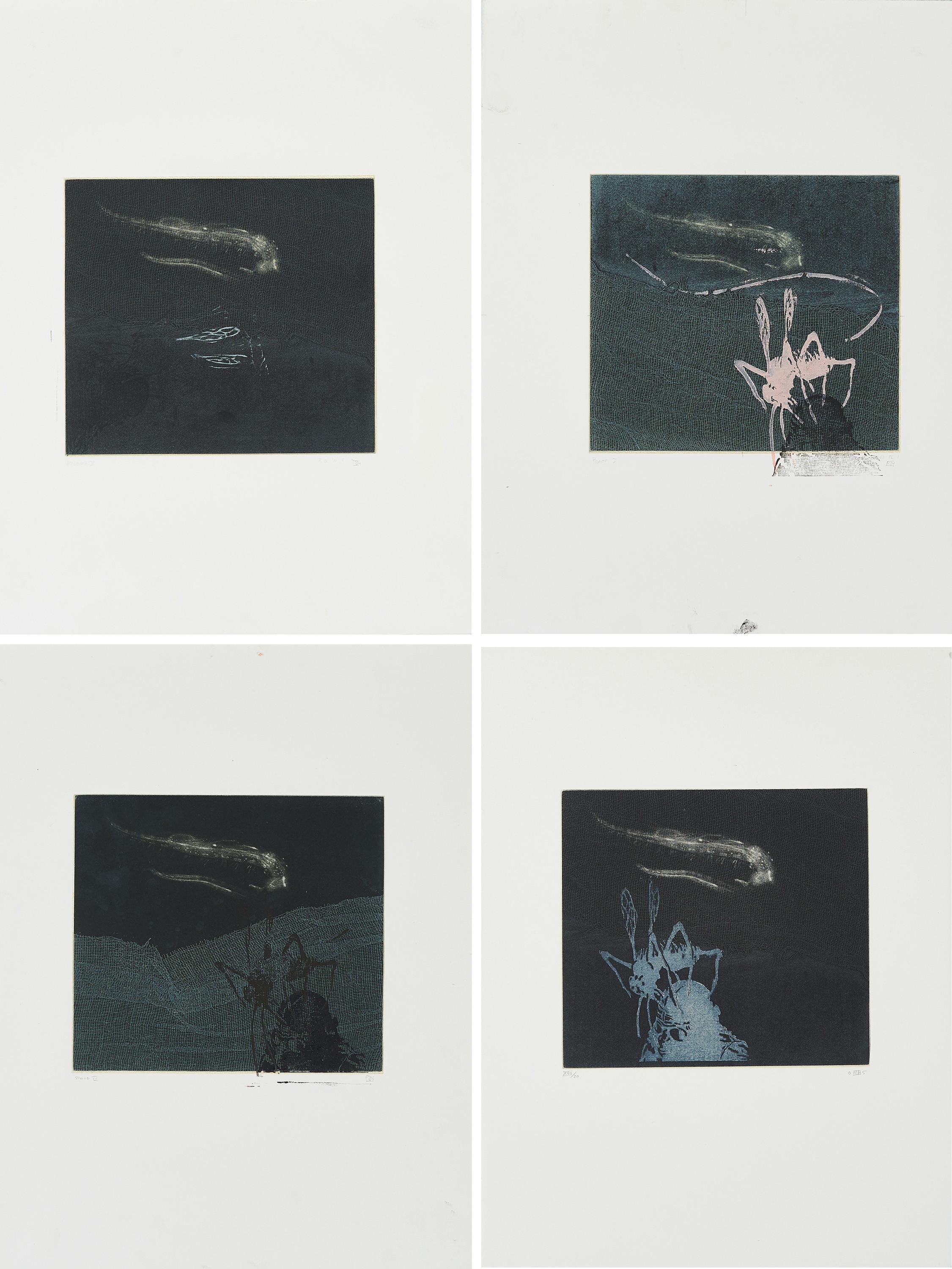 Ruprecht von Kaufmann - Konvolut von 7 Radierungen.