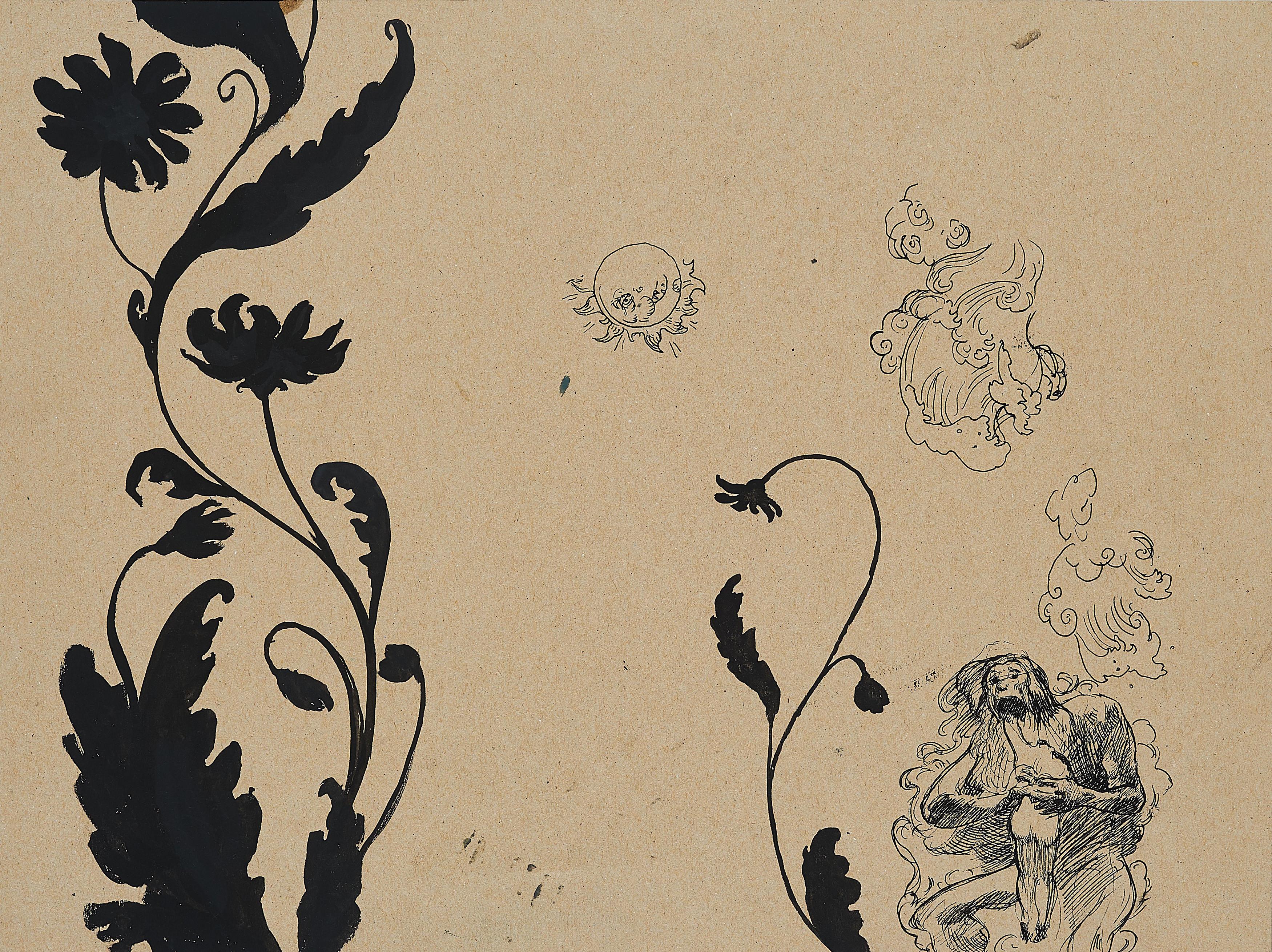 Ruprecht von Kaufmann - Ohne Titel (Studie zu Saturn, der sein Kind frisst).