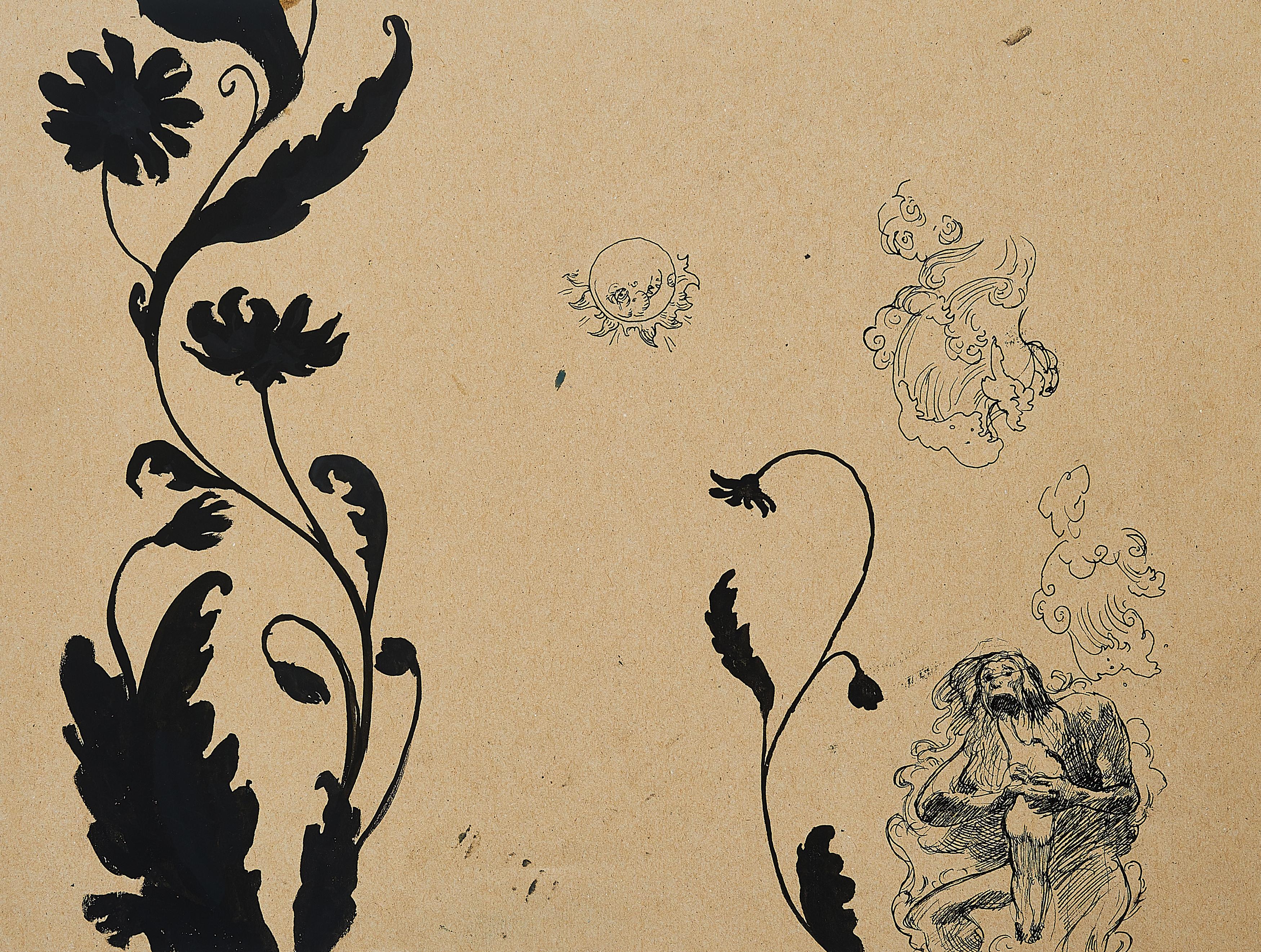 Ruprecht von Kaufmann - Ohne Titel (Studie zu Saturn, der sein Kind frisst).