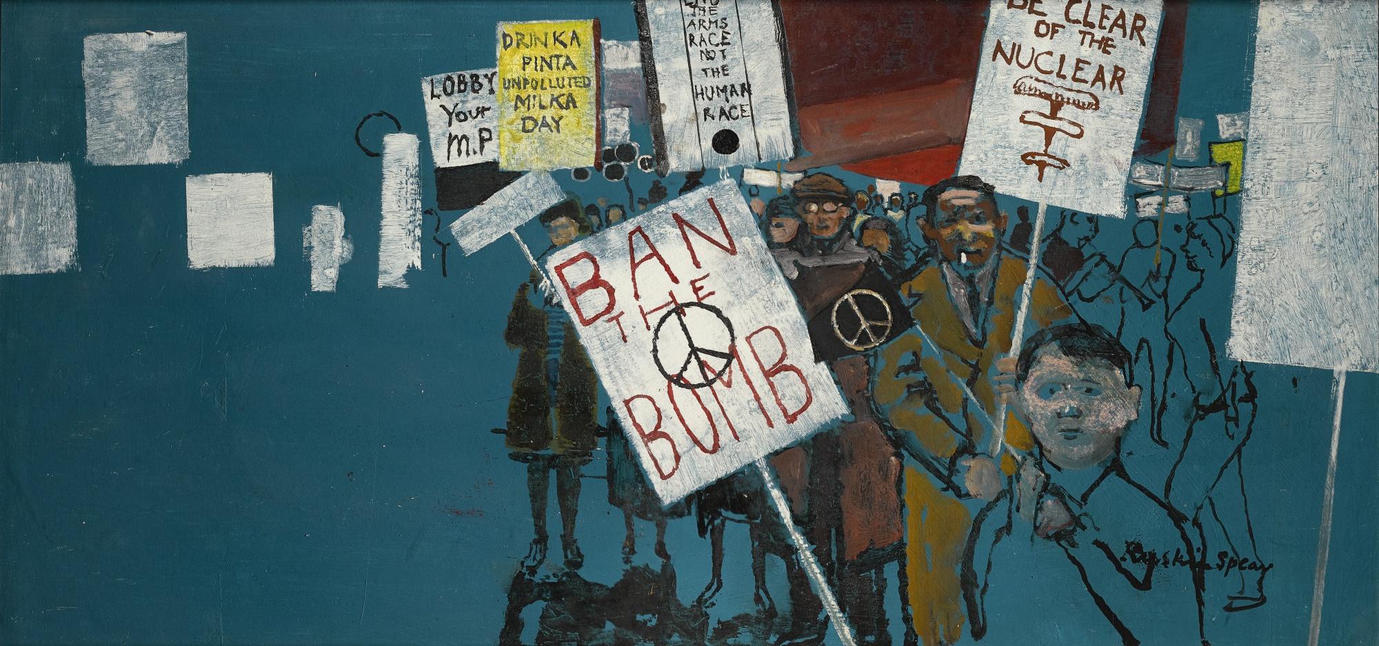 Ruskin Spear, R.A. - Ban The Bomb