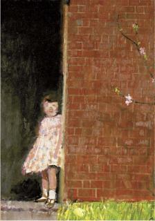 Ruskin Spear, R.A. - Child in a doorway