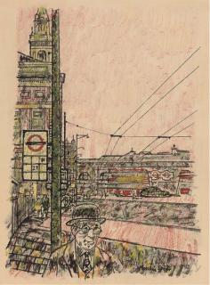 Ruskin Spear, R.A. - Hammersmith Broadway
