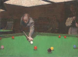 Ruskin Spear - At The Snooker Table