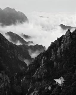 Russel Wong - The White Pavilion in Huangshan