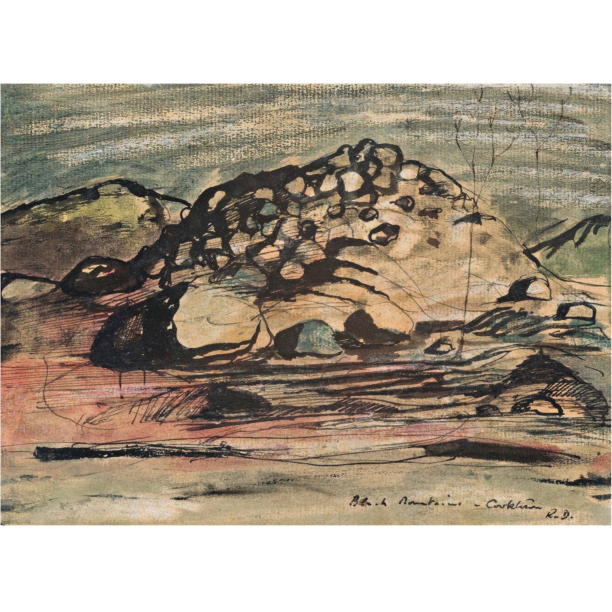 Russell Drysdale - Australian Black Mountain In Cooktown