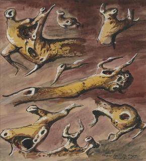 Russell Drysdale - Shapes for Textile Designs, c.1946