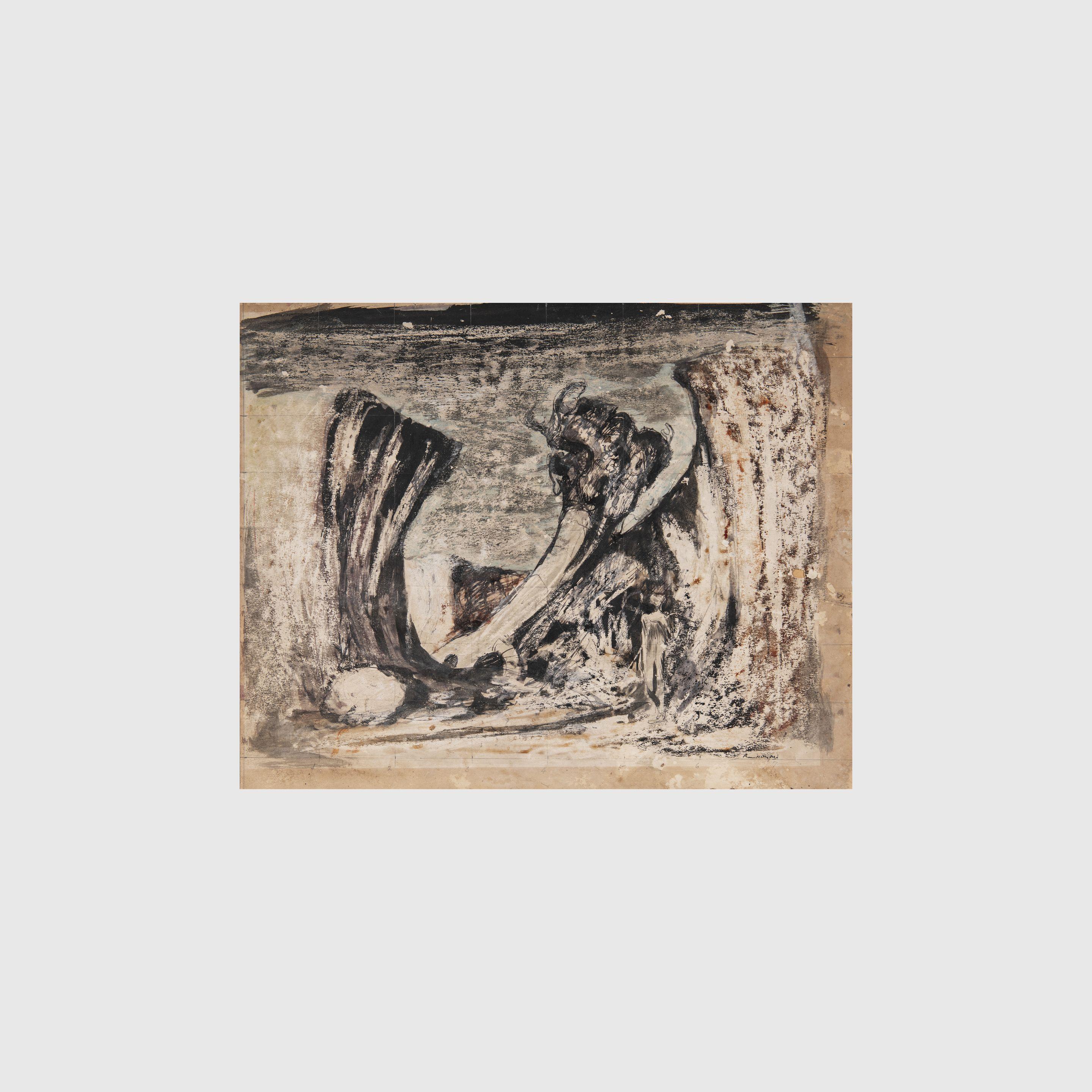 Russell Drysdale - Study for the Rabbiters, c.1947