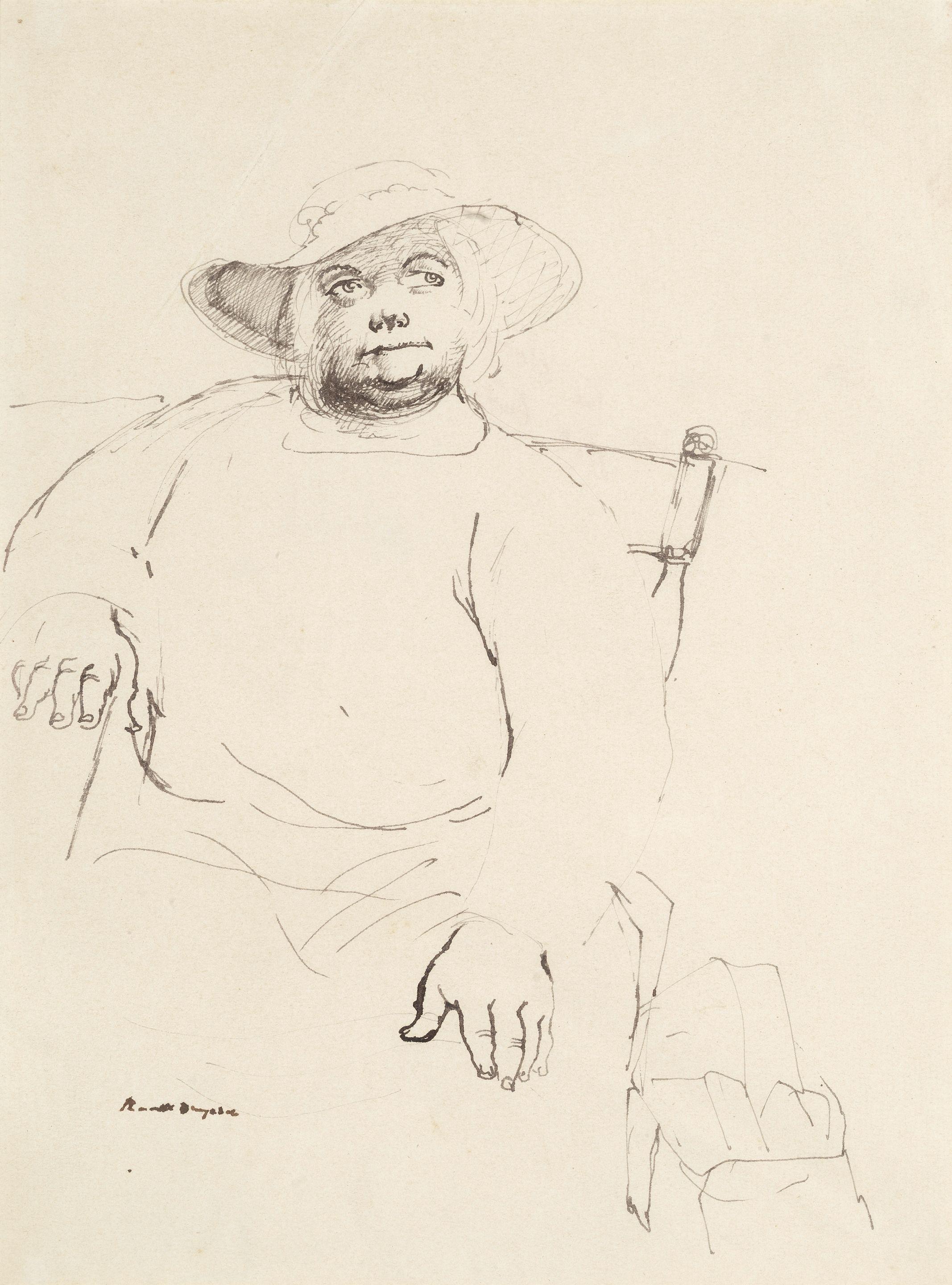 Russell Drysdale - Woman in a bonnet