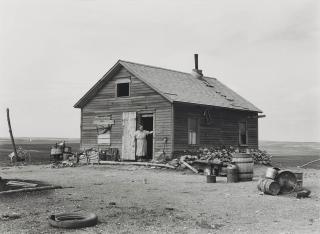 Russell Lee - Company Housing in Coal Camp, Appalachia, 1946; and Farm House, North Dakota, 1939