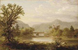 Russell Smith - A view of a valley, Springtime