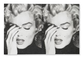 Russell Young - Marilyn Crying Diptych - Black & White