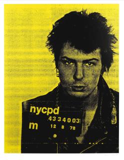 Russell Young - Sid Vicious, from \'Mugshot Series\', 2006
