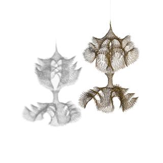 Ruth Asawa - Untitled (S.165, Hanging Two-Sectioned, Open Windows Form), circa 1958-60