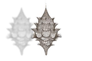 Ruth Asawa - Untitled (S.360, Hanging Single-Section, Reversible Open-Window Form)