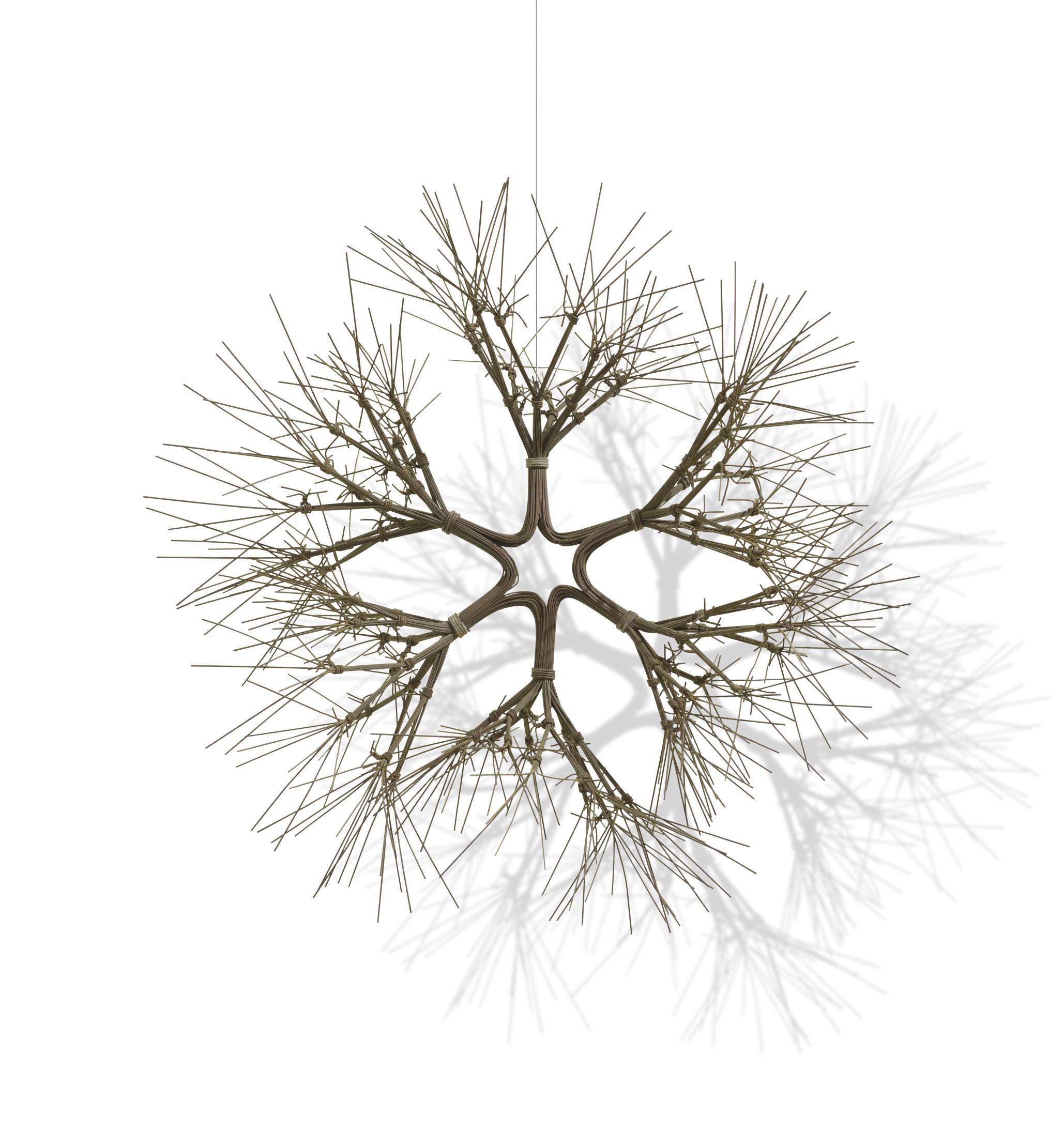Ruth Asawa - Untitled (S.399, Hanging Tied Wire Open Center Six-Branched Form Based on Nature)