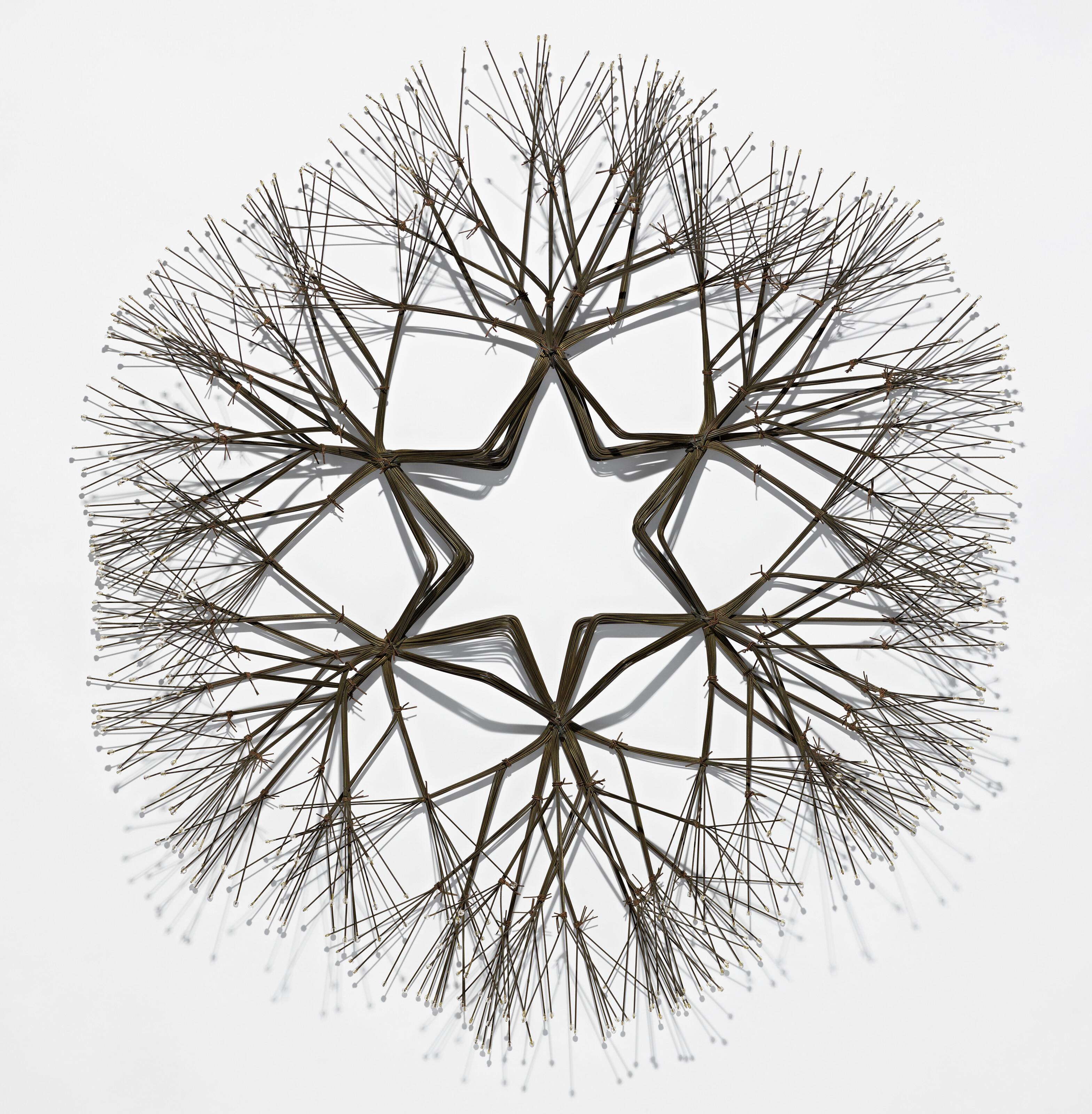 Ruth Asawa - Untitled (S.864, Wall-Mounted Tied-Wire, Open-Center, Six Branched Form Based on Nature)