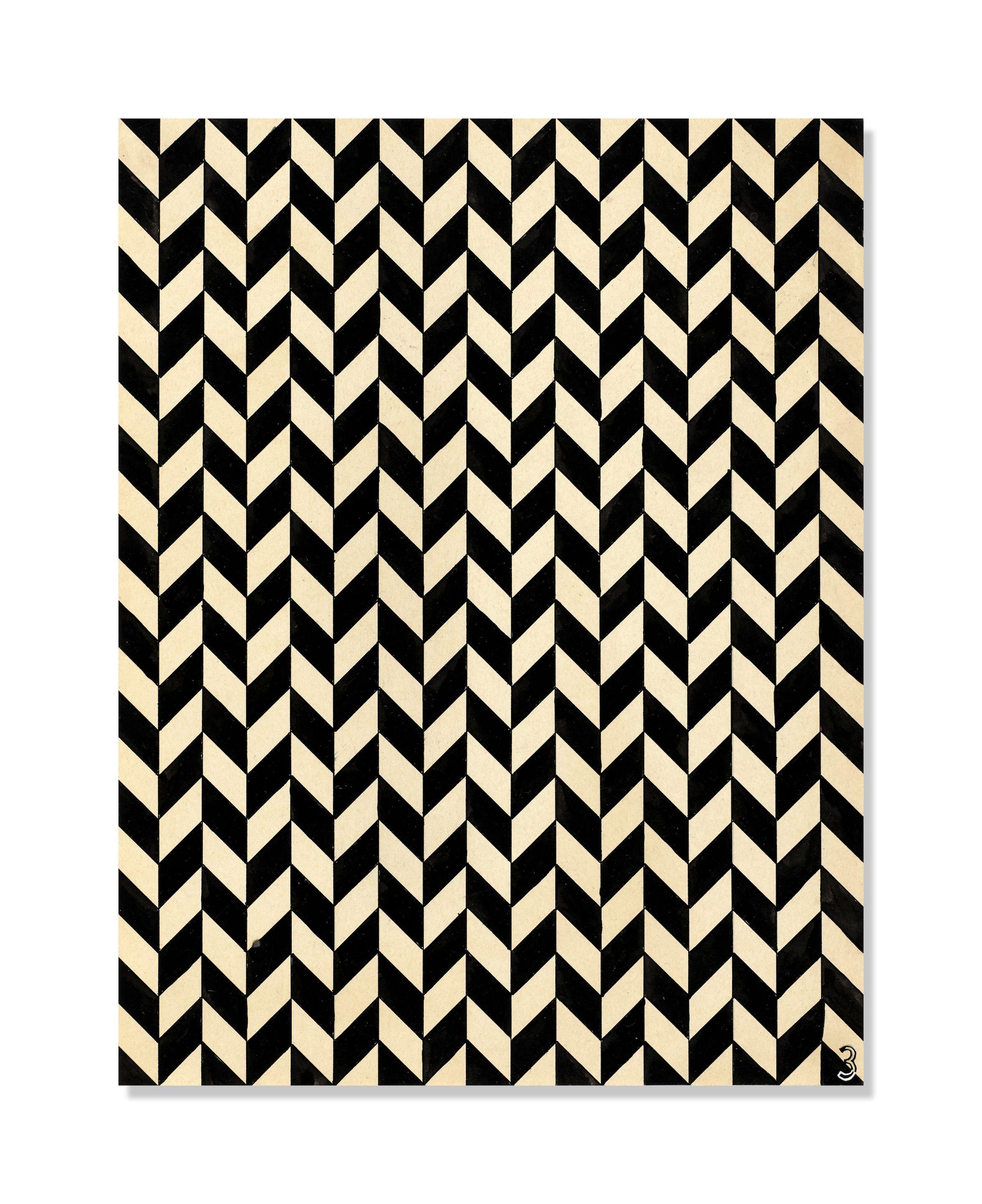 Ruth Asawa - Untitled (SF.005, Undulating Parallelograms with White \