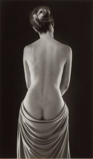 Ruth Bernhard - Draped Torso, 1962