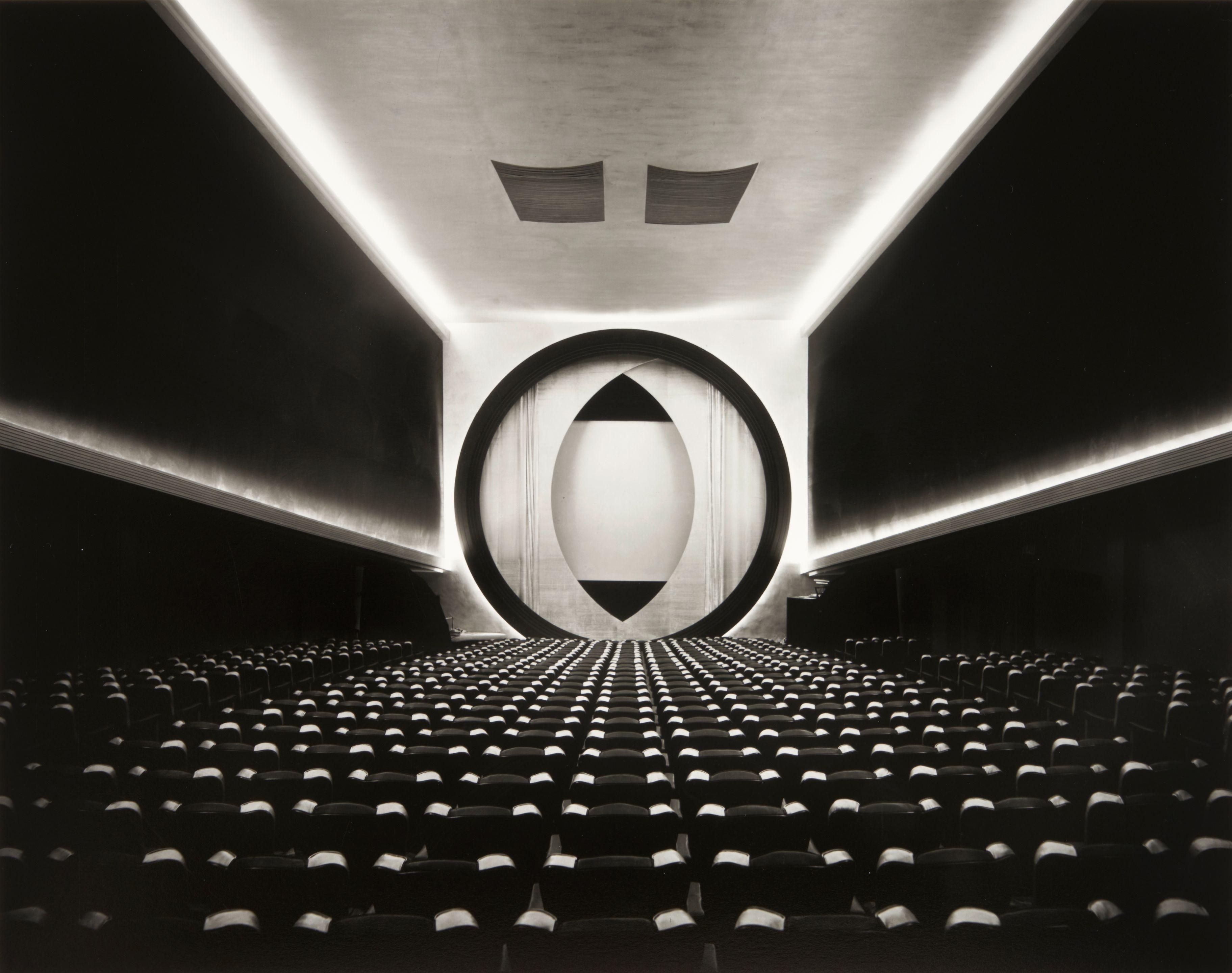 Ruth Bernhard - Eighth Street Movie Theater, New York (Frederick Kiesler, Architect)
