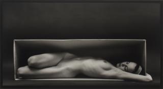 Ruth Bernhard - Nude in the Box, 1962