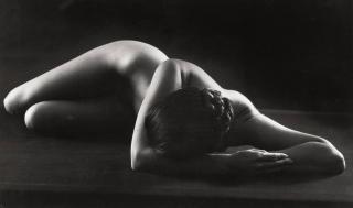 Ruth Bernhard - Nude in triangles, early 1950s