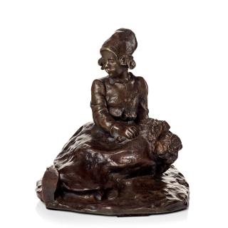 Ruth Milles - Dutch girl holding flowers