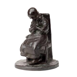 Ruth Milles - Young girl with embroidery