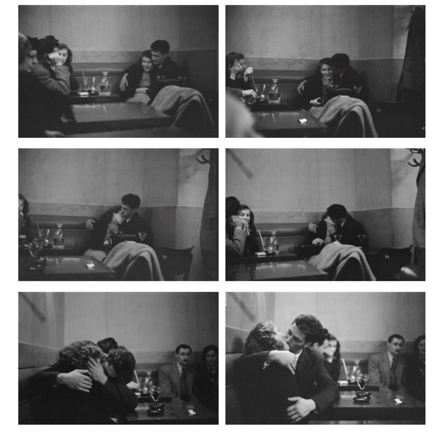 Ruth Orkin - Couple in café, Paris 6