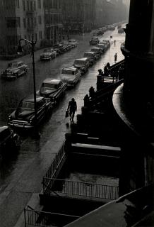 Ruth Orkin - Man in Rain, West 88th Street, New York City