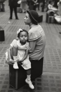 Ruth Orkin - Mother And Daughter Waiting At Penn Station, New York