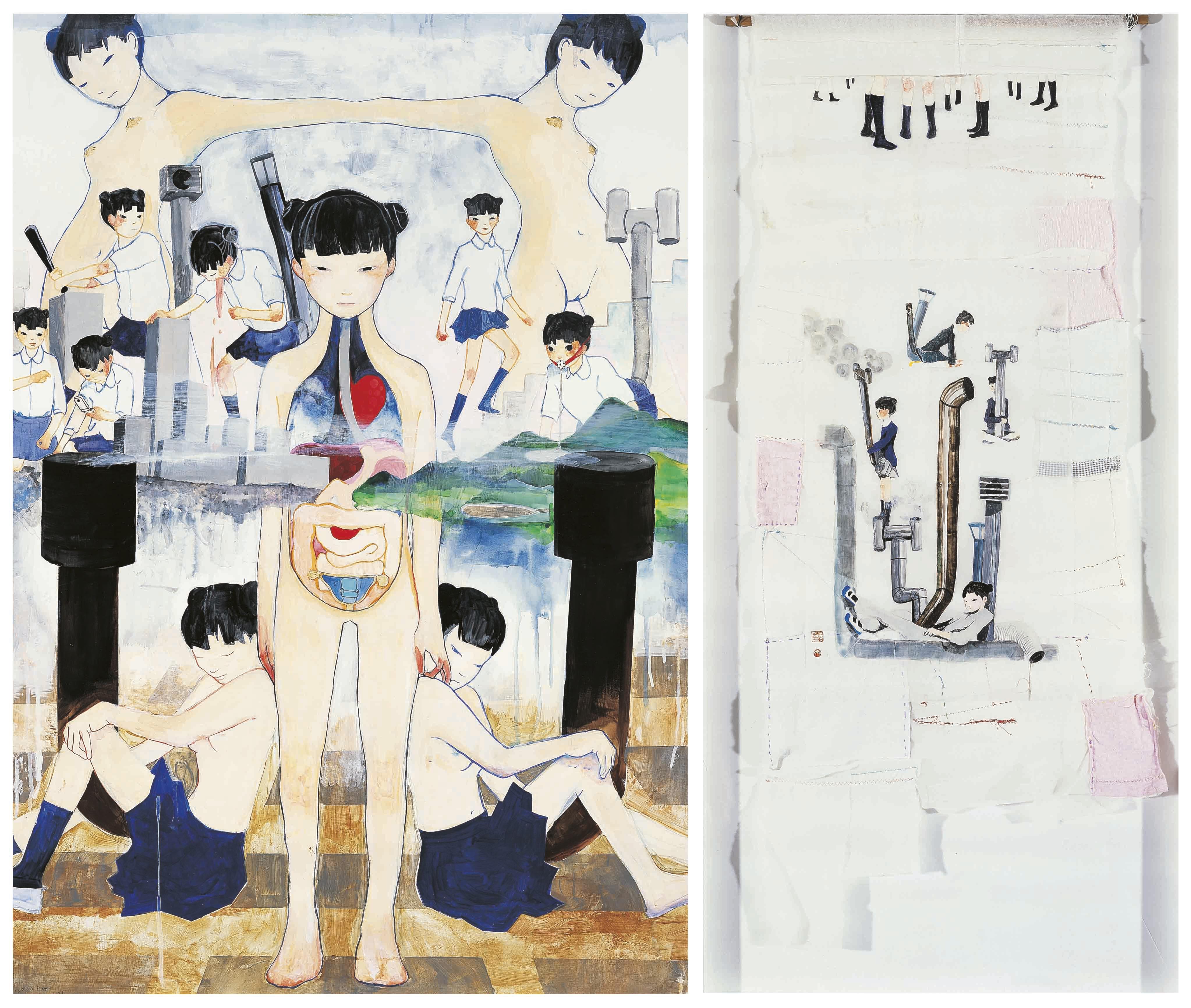 Ryoko Kato - Roll Screen & Stomach