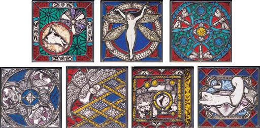 Ryoko Kimura - Group of Seven Symbols: Phoenix, Blue and Carps, Rabbit, Merman, Dragonfly, Female Mayfly & Secret Keyhole -The Shishi Lock Ornament