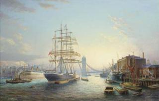 S. Francis Smitheman - The windjammer Passat near Tower Bridge, circa 1930