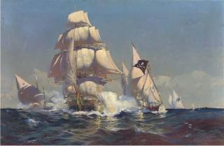 S.M. Laurence - Warding Off An Attack By Mediterranean Corsairs