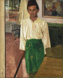 S. Sudjojono - Abiar, Anak Kalimantan di Pasar Minggu (Boy from Kalimantan)