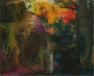 S. Sudjojono - Anak Kambing Di atas Bukit