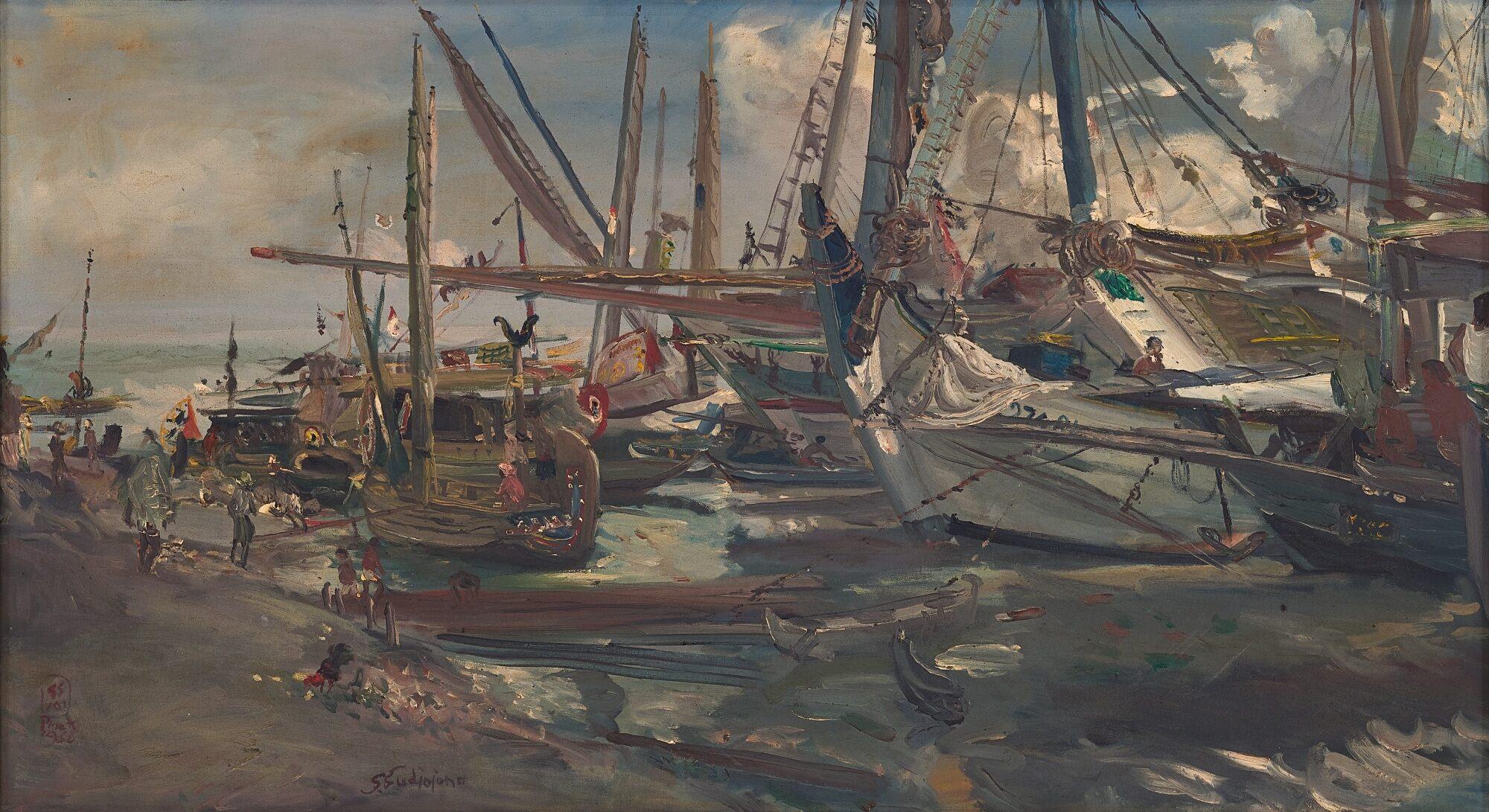 S. Sudjojono - Boats