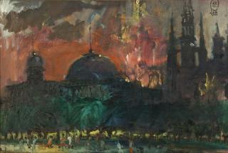 S. Sudjojono - Istiqlal And Cathedral