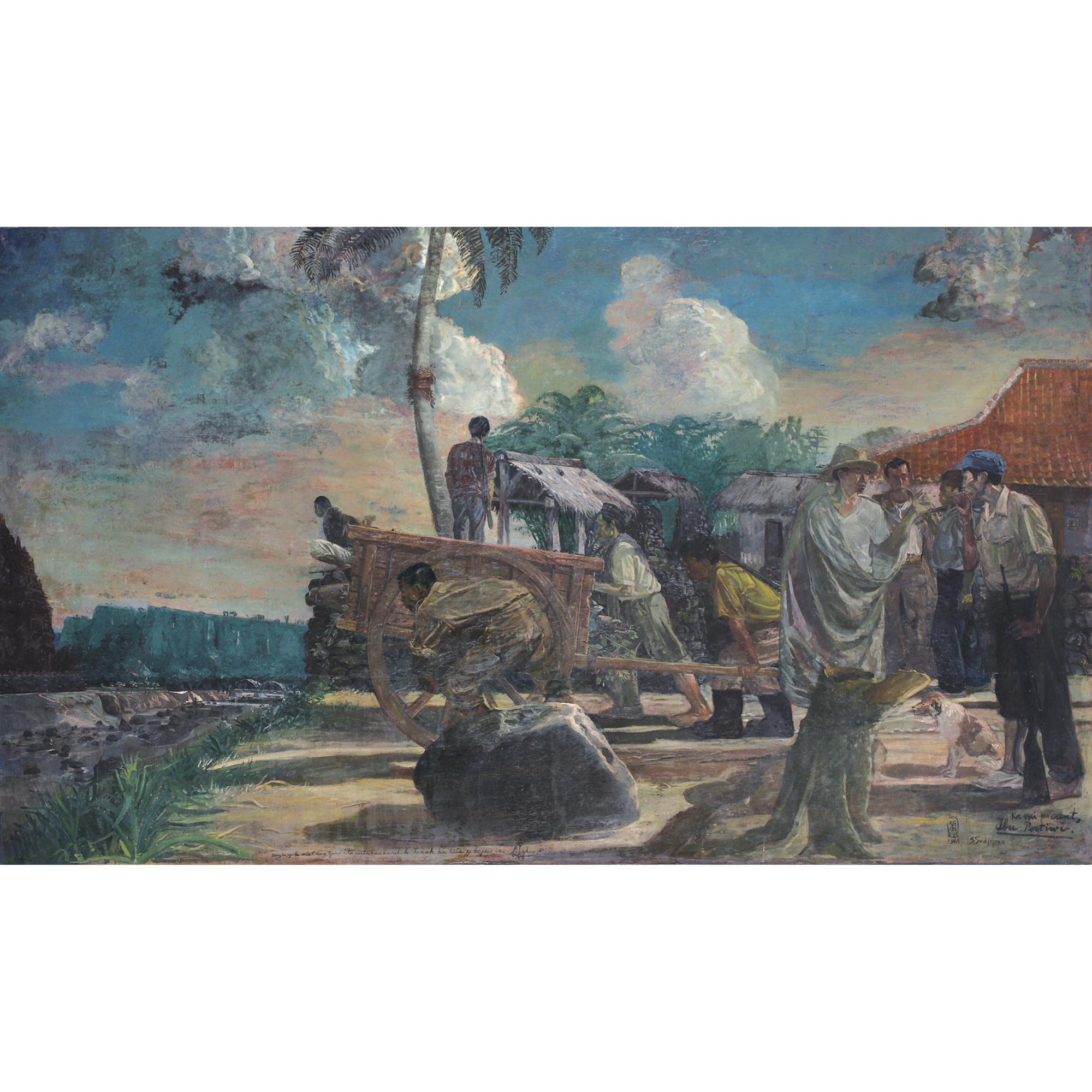 S. Sudjojono - Kami Present, Ibu Pertiwi (Stand Guard For Our Motherland)