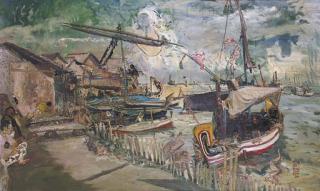 S. Sudjojono - Kampung Nelayan Kalibaru