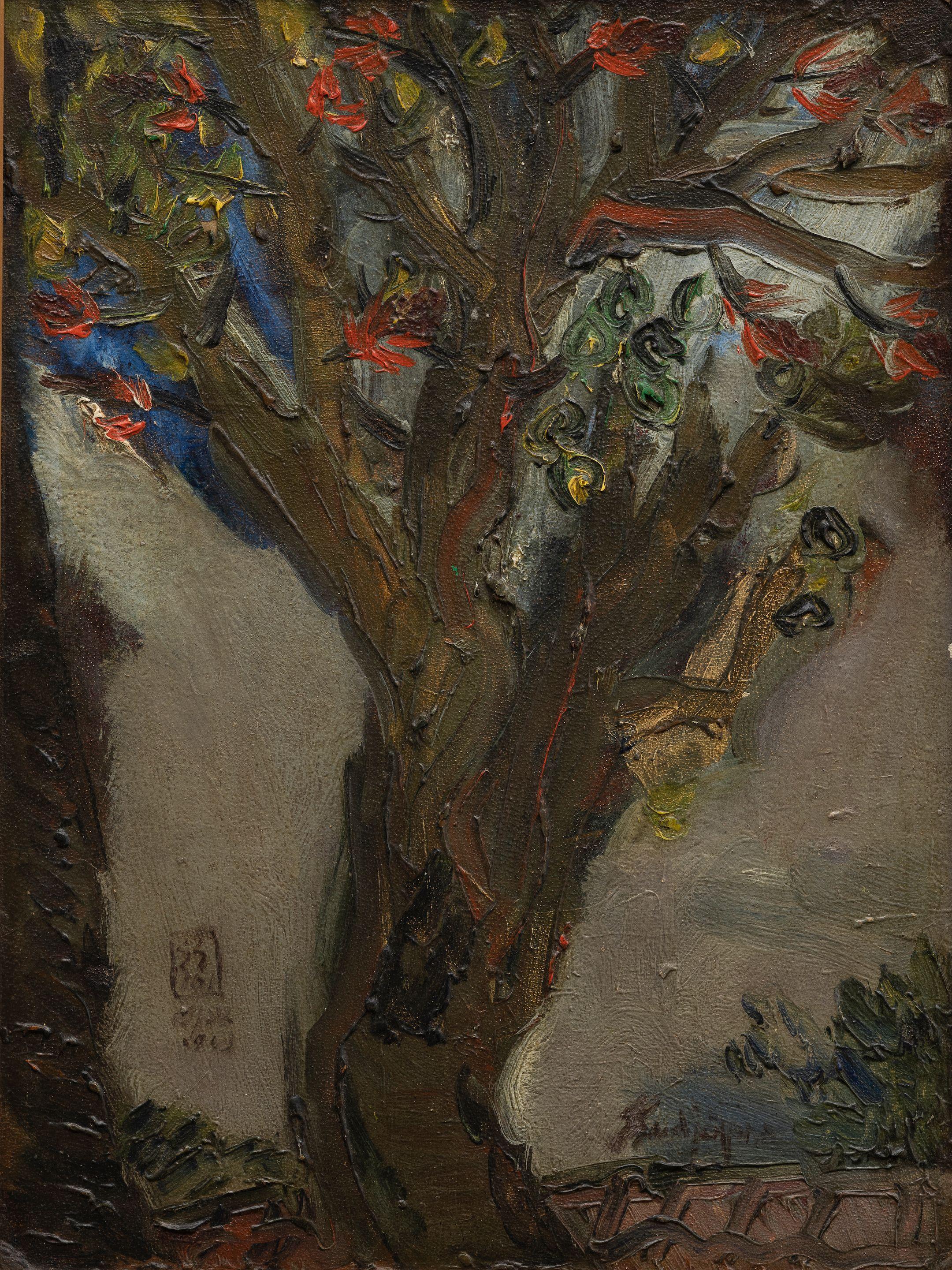 S. Sudjojono - Kapok Tree