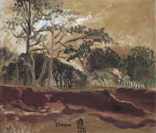 S. Sudjojono - Landscape
