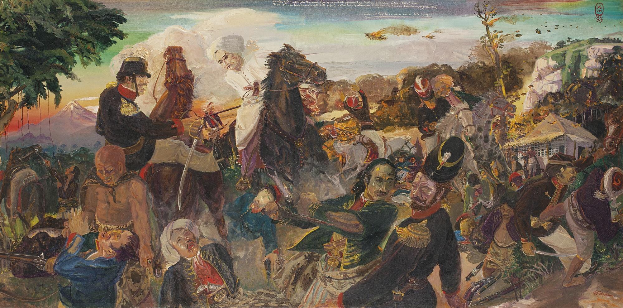 S. Sudjojono - Pasukan Kita Yang Dipimpin Pangeran Diponegoro (Our Soldiers Led Under Prince Diponegoro)