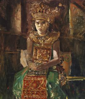 S. Sudjojono - Persiapan Menari (Preparation For A Dance)